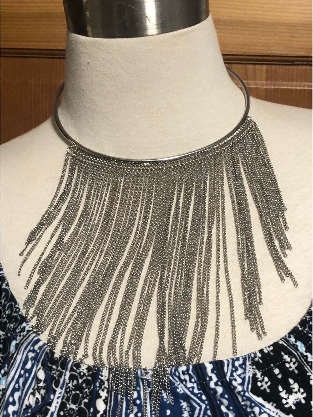 GUESS Silver Tone Designer Necklace